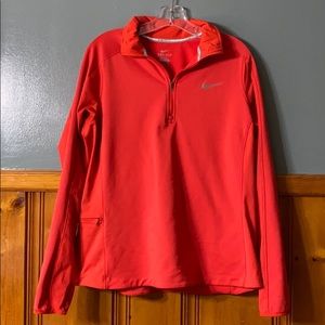 NIKE haft zip running top
